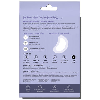 Rael Miracle Spot Control Cover Hydrocolloid Strips Pimple Patches (20 Ct)