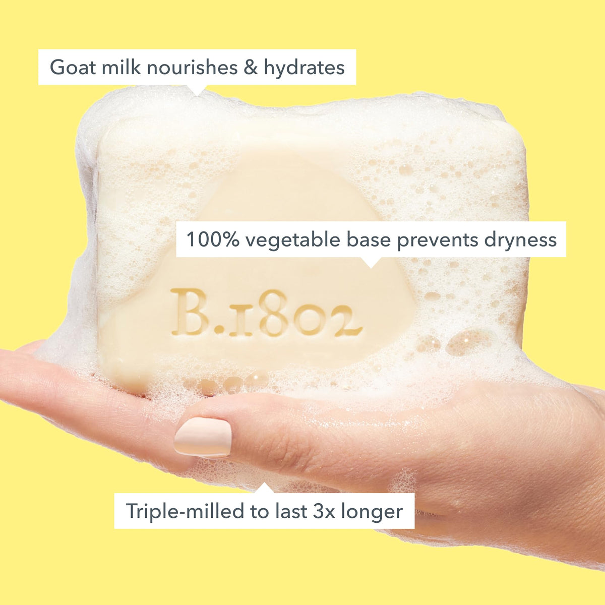 Beekman 1802 Goat Milk Soap, Fragrance Free, 9 oz