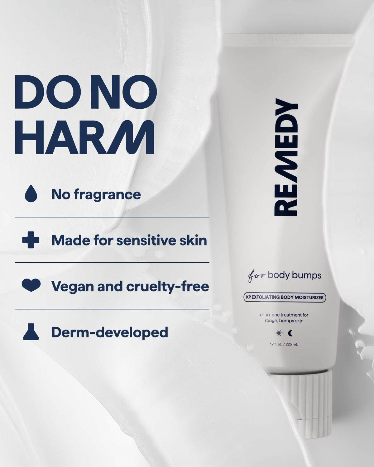 REMEDY KP Body Moisturizer, Exfoliating and Moisturizing Lotion
