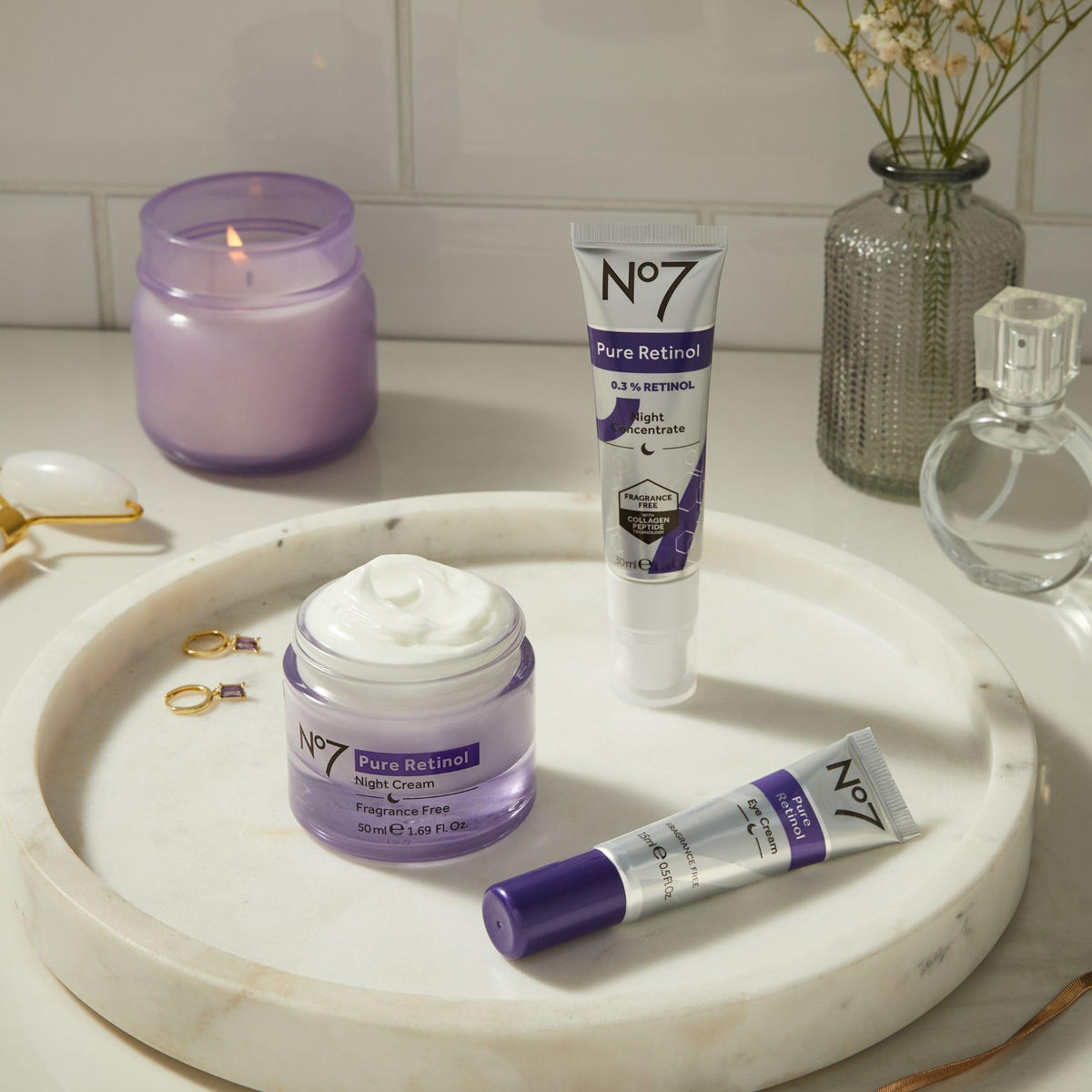 No7 Pure Retinol Night Cream, 1.69 Fl Oz