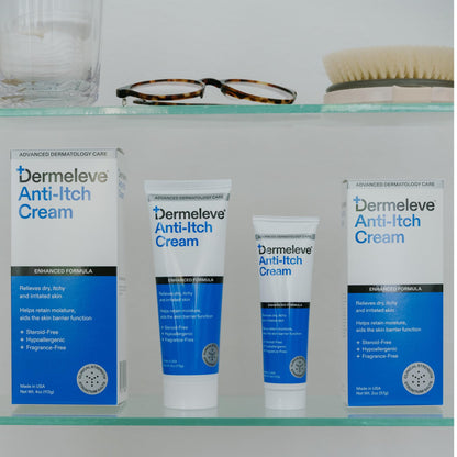 Dermeleve Dermatologist Recommended Steroid Free Anti-Itch Cream, 4oz 1 Ct.