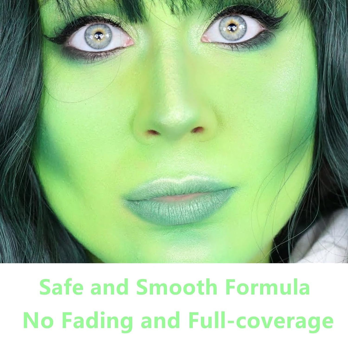 Go Ho Pastel Green Body Paint Washable for Halloween Makeup(2.37oz)