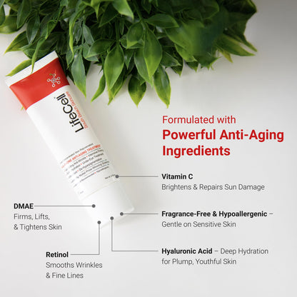 LifeCell Anti-Aging Cream for Wrinkles, Fine Lines & Dark Circles, 2.54oz