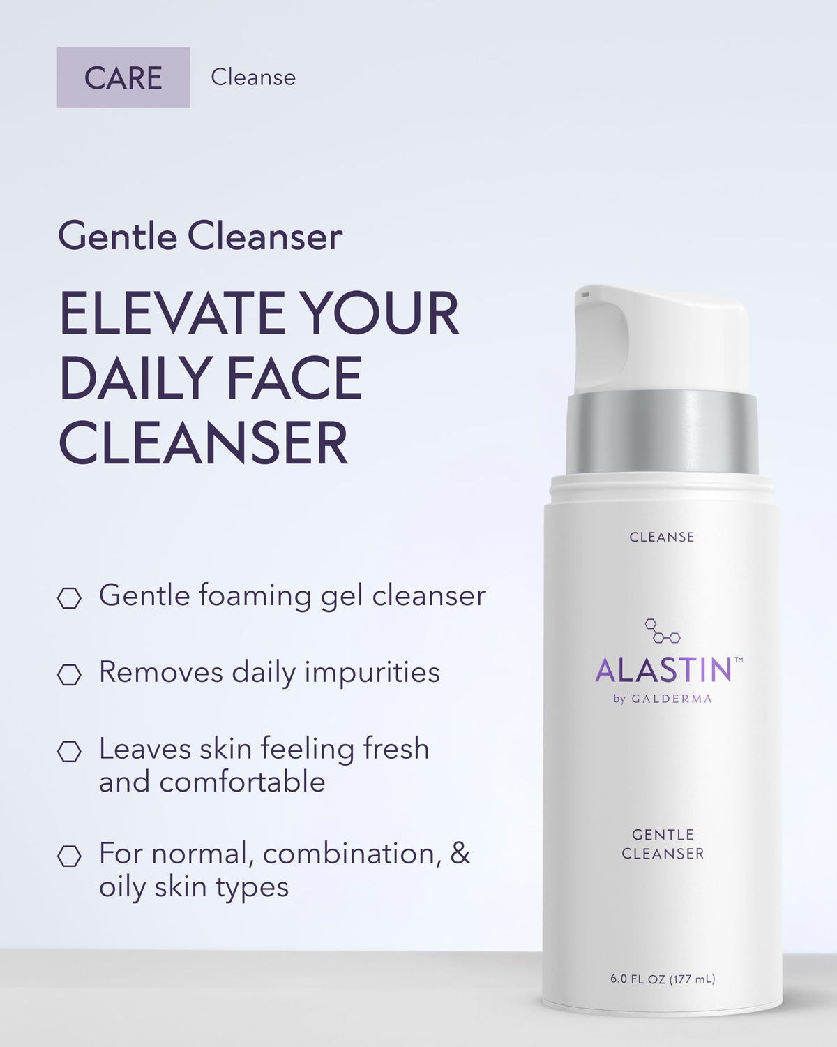 ALASTIN Skincare Gentle Cleanser Foaming Gel Face Wash (6 oz)