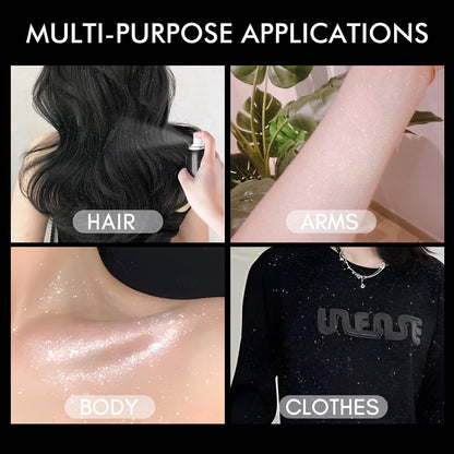 Ragkun Glitter Spray, Hair and Body Glitter Spray, Rave Makeup