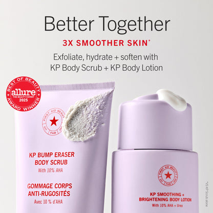 First Aid Beauty KP Smoothing and Brightening Body Lotion, 6.7 fl oz, Peach
