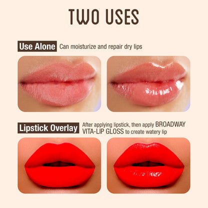 Ruby Kisses Broadway Vita-Lip Clear Lip Gloss (Coconut Oil 6 Pack), Ultra-Hydrating & Soothing Formula with Vitamin Oils, High-Shine Non-Sticky Finish, Healing Glossy Lip Balm Locks in Moisture