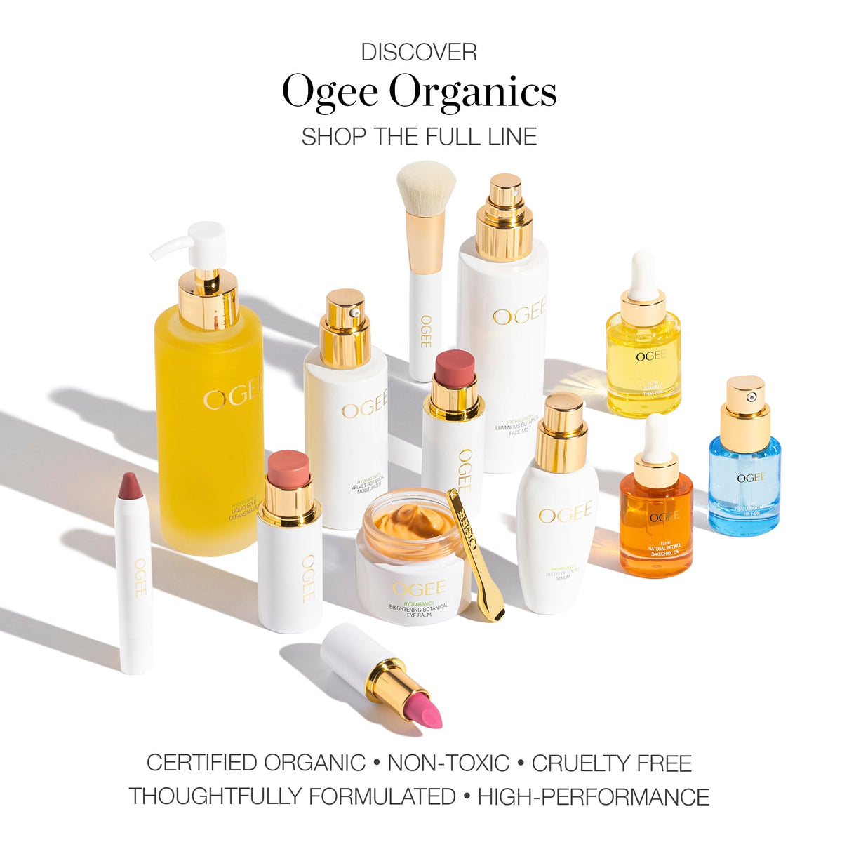 Ogee Beyond Clean Volumizing Mascara - Certified Organic for Volume & Length