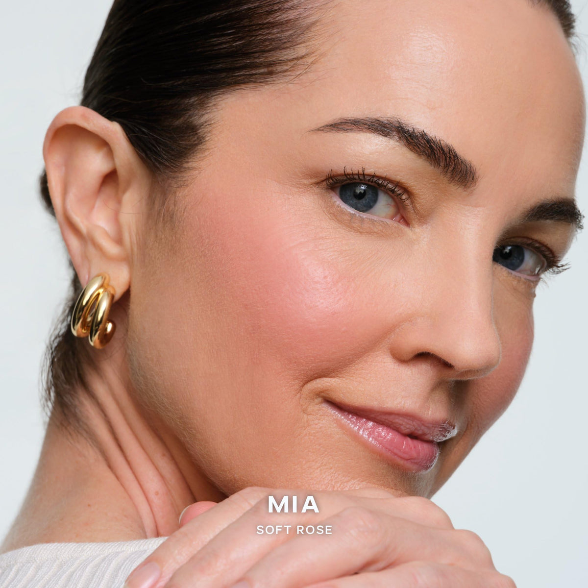 Saie SuperSuede Baked Blush Powder, Mia (0.1 oz)