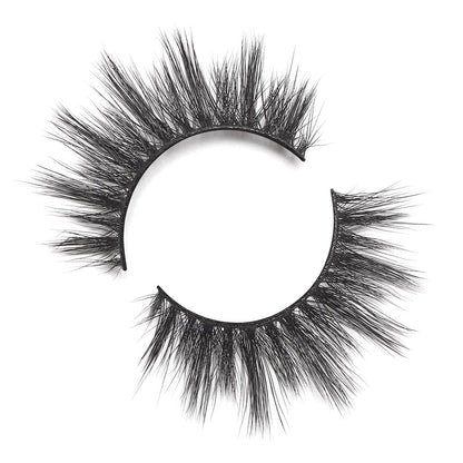 Lilly Lashes 3D Miami Faux Mink Strip Eyelashes, False Eyelashes Dramatic Look, Reusable False Lashes, Fake Lashes Pack, Lash Strips with Luxury Silk Like Fibers, No Lash Glue Included