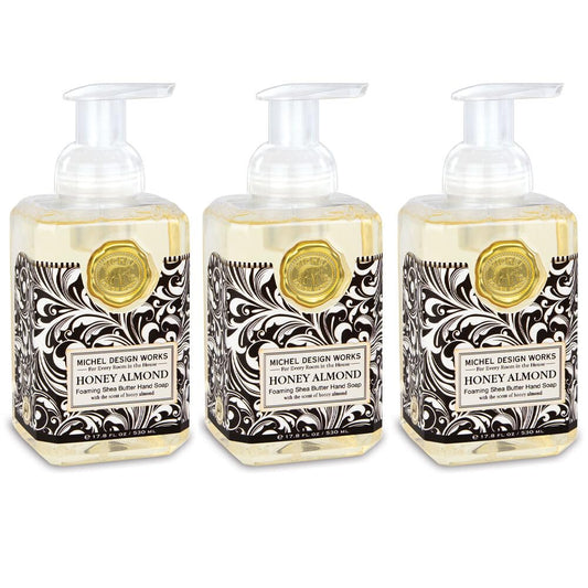 Michel Design Works Honey Almond Foaming Hand Soap with Soap Dispenser
