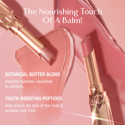 Charlotte Tilbury Pillow Talk Blush Balm Lip Tint - Buildable Sheer Tint