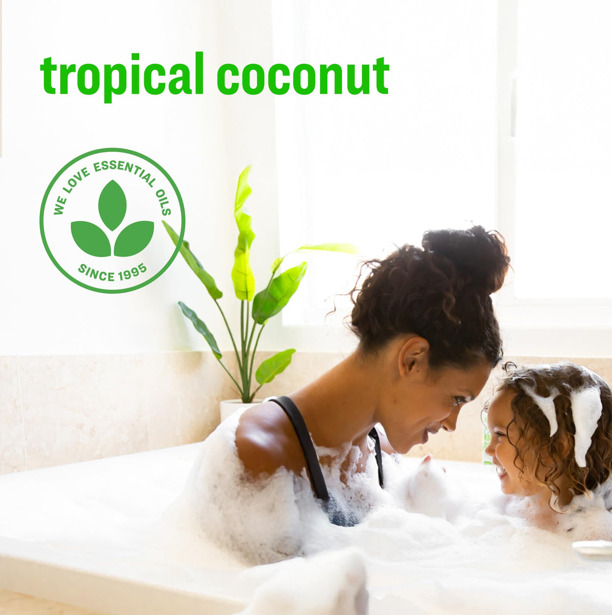 Everyone 3-in-1 Kids Soap, Body Wash, Bubble Bath, Shampoo, 32 Ounce (Pack of 1), Tropical Coconut, made with Essential Oils for Toddlers, Tweens and Teens