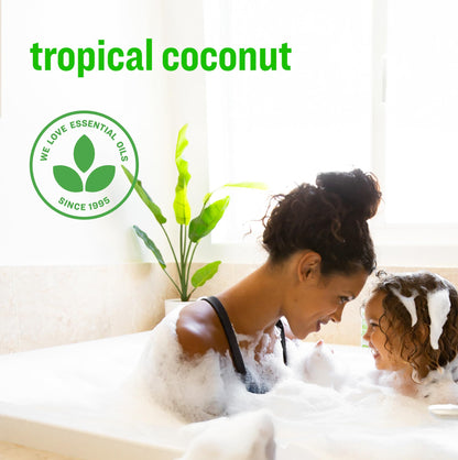 Everyone 3-in-1 Kids Soap, Body Wash, Bubble Bath, Shampoo, 32 Ounce (Pack of 1), Tropical Coconut, made with Essential Oils for Toddlers, Tweens and Teens