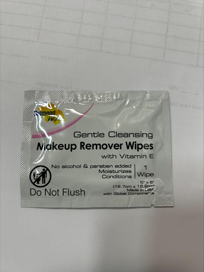 Diamond Wipes Face Cleansing & Waterproof Makeup Remover Wipes, 500 Count
