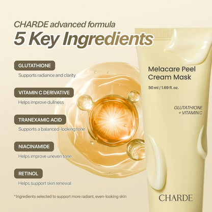 CHARDE Peel Off Cream Mask for Dark Spots, Korean Tranexamic Acid Face Mask