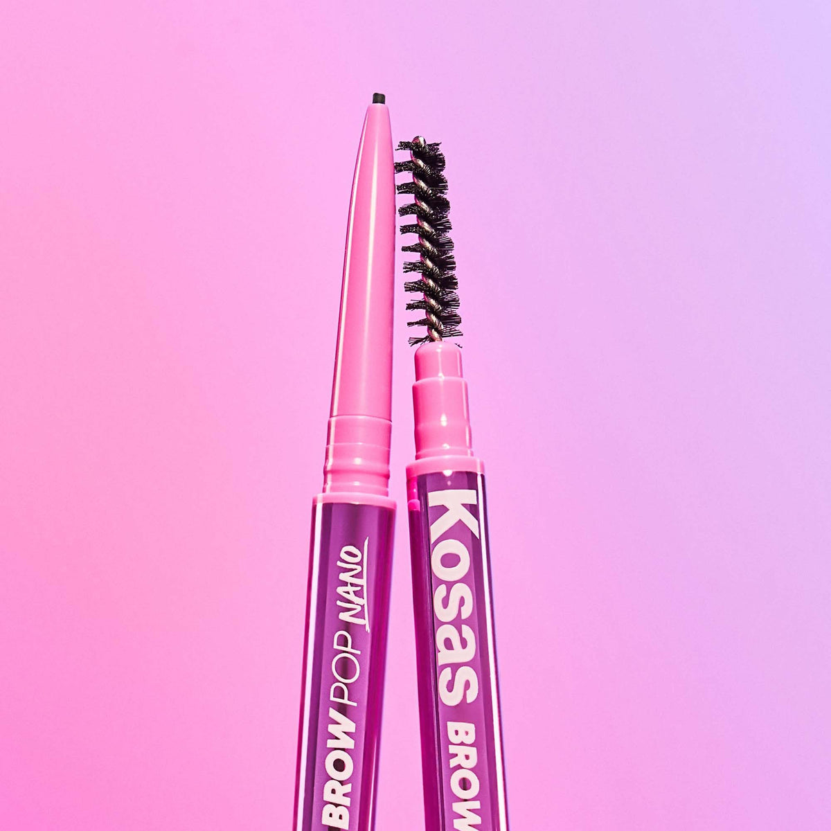 Kosas Brow Pop Nano Ultra-Fine 1mm Eyebrow Pencil w Spoolie, Medium Brown