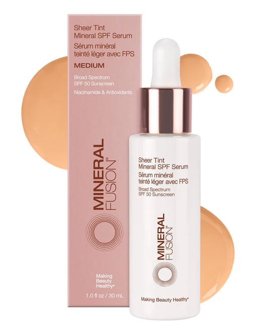 Mineral Fusion Sheer Tint SPF Face Serum (Medium), 1 Fl Oz