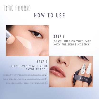 TIMEPHORIA Timeless FixionI Skin Tint Stick Foundation Satin Finish 02BIRCH