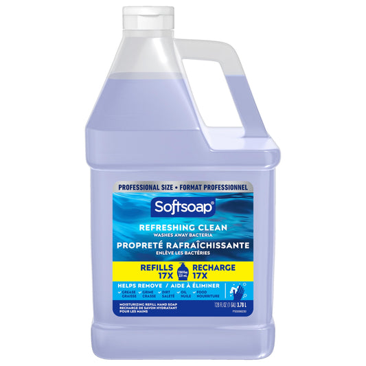 Softsoap Moisturizing Liquid Hand Soap Refill, Refreshing Clean, 128 fl oz