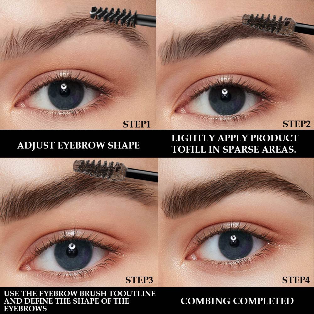 Tinted Eyebrow Gel, Thickening Brow Glue Mascara for Fuller Brows,Espresso