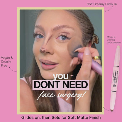 KimChiChic Beauty Effn Sculpt Dual-Ended Highlighter & Contour Stick Makeup
