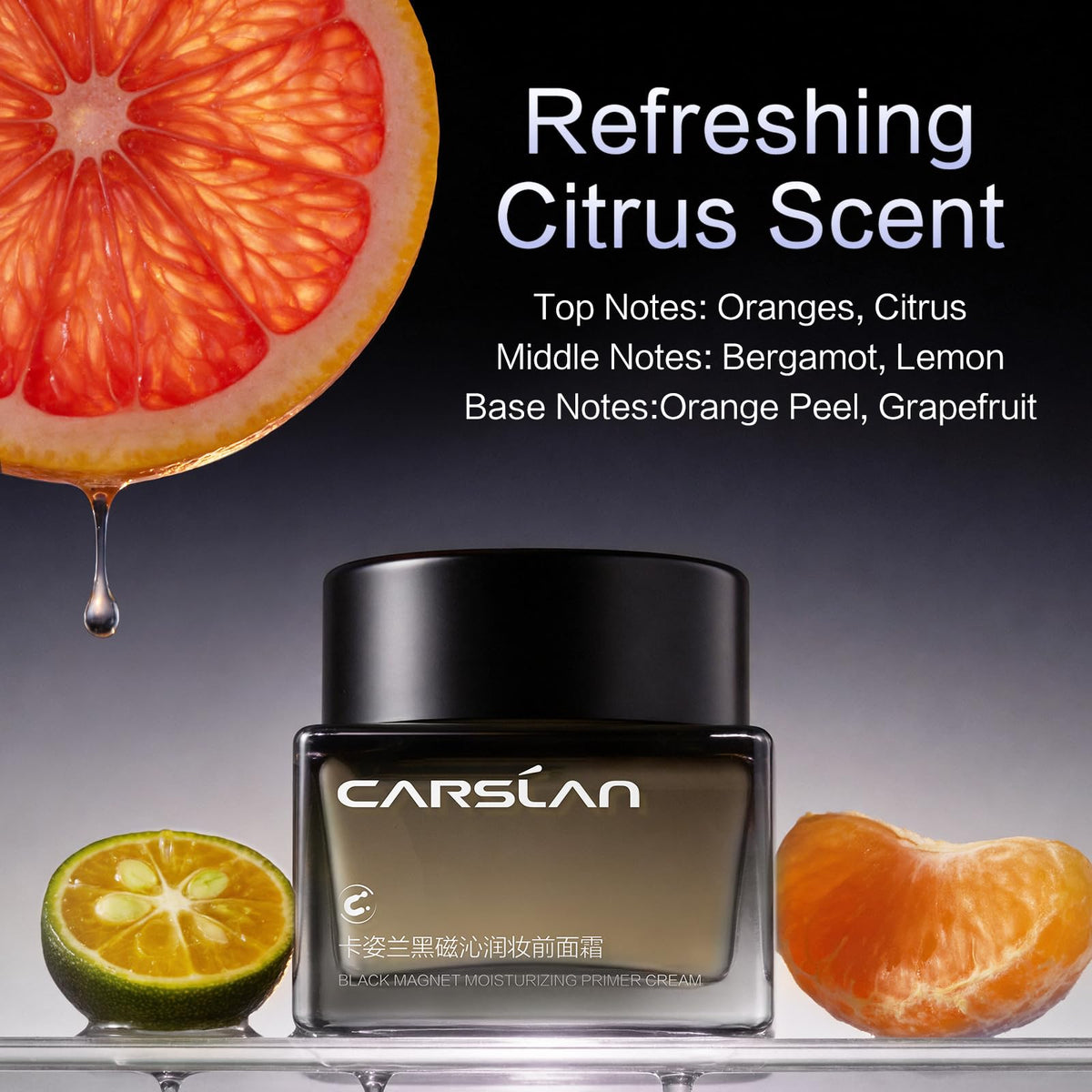 CARSLAN Black Magnet Moisturizing Primer Cream For Smooth, Non-cakey Makeup