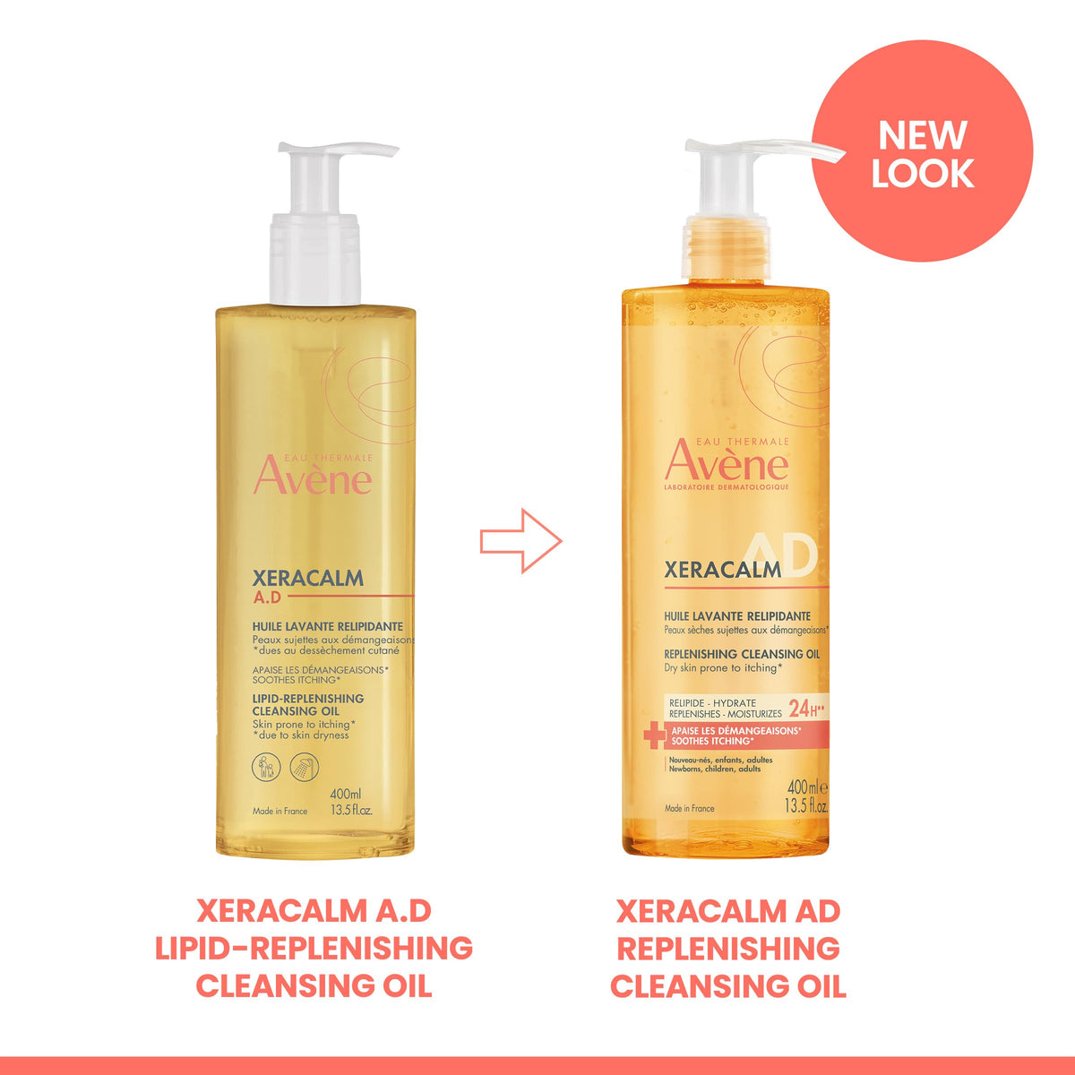 Avène XeraCalm A.D Lipid-Replenishing Cleansing Oil, 13.5 oz