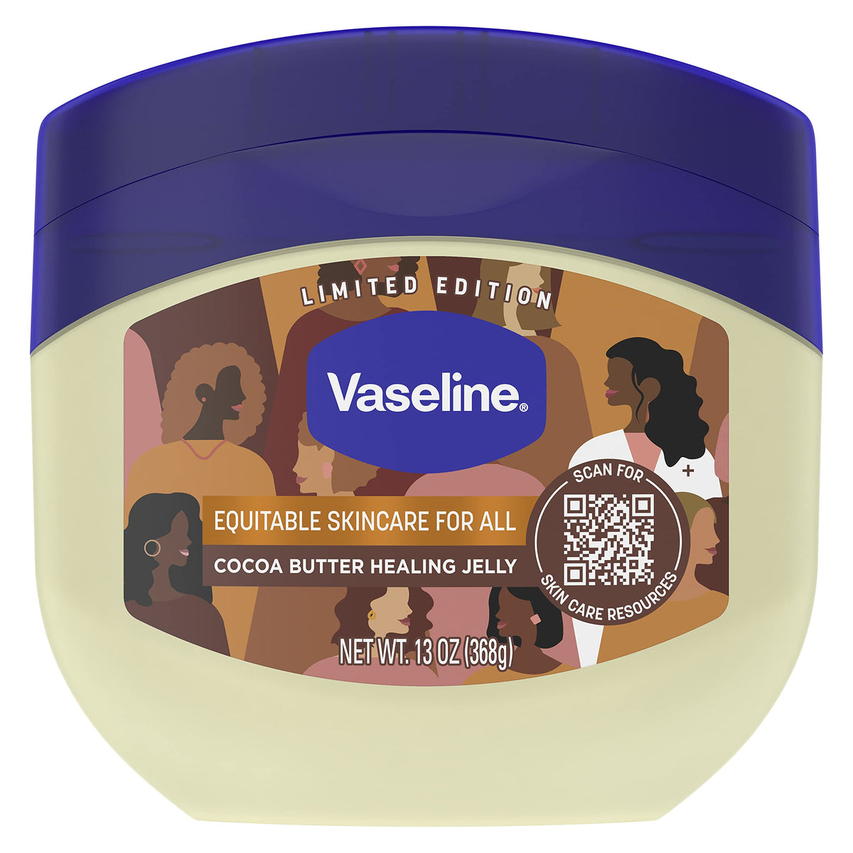 VASELINE PETROLEUM JELLY Healing Jelly Moisturizer For Dry Cracked Skin Cocoa Butter Hypoallergenic 13 oz
