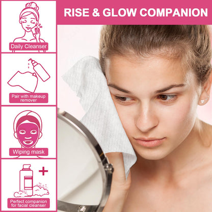 FACEMADE 120 Count Face Towels Disposable