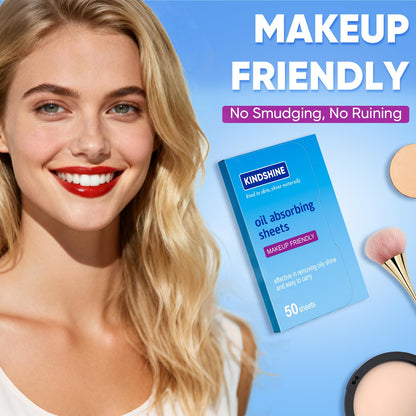 KINESHINE 150Pcs High-Performance Oil Absorbing Sheets for Face