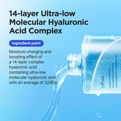 ISNTREE Ultra-Low Molecular Hyaluronic Acid Toner | Korean Hydrating Toner with Hyaluronic Acid | Quick-Absorbing Facial Toner for Deep Hydration, Fragrance-Free, 10.14 fl oz