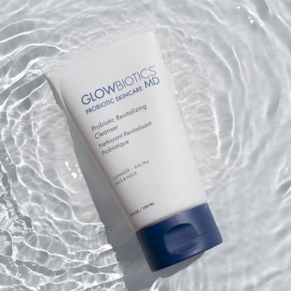 Glowbiotics Probiotic Revitalizing Cleanser - Anti-Aging Face Wash with Peptides - 5 oz - Hydrating Gel for Hormonal, Dry & Mature Skin