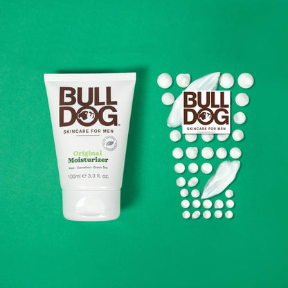 BULLDOG Mens Skincare and Grooming Face Moisturizer Original, 3.3 Fluid Ounce