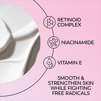 Olay Retinol 24 Night Smoothing Eye Cream, Fragrance-Free Hydrating Under Eye Treatment with Vitamin B3 and Retinol Complex for Fine Lines, Wrinkles, and Smoother Looking Skin, 0.5 Fl Oz