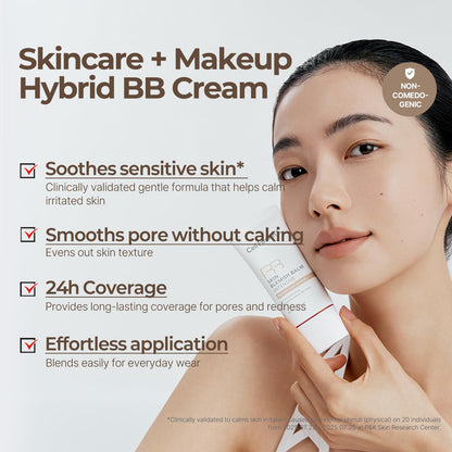 Cell Fusion C Skin Blemish Balm No.23 Signature Beige - Light/Medium, Lightweight BB Cream with Ceramide, Tinted Moisturizer for Sensitive Skin, SPF-Free, Korean Makeup, 1.01 fl.oz.
