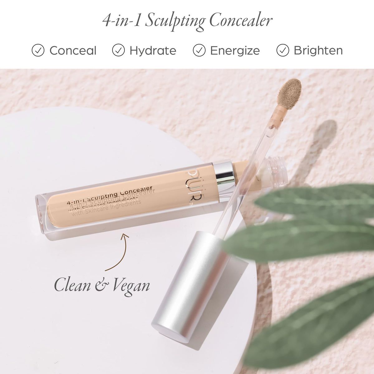 PÜR 4-in-1 Sculpting Concealer, Hydrating, Full Coverage, Dark Circles