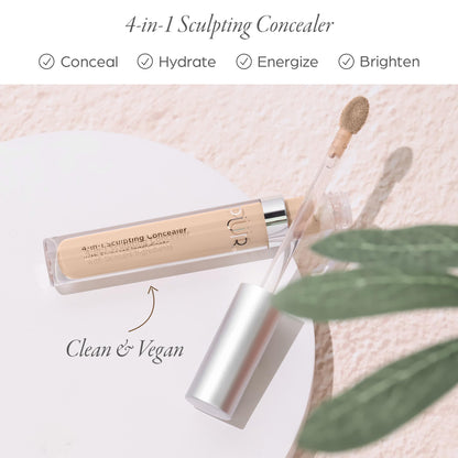 PÜR 4-in-1 Sculpting Concealer, Hydrating, Full Coverage, Dark Circles