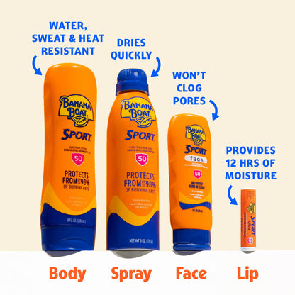 Banana Boat Sport SPF 50 Sunscreen Stick, 1.5 oz