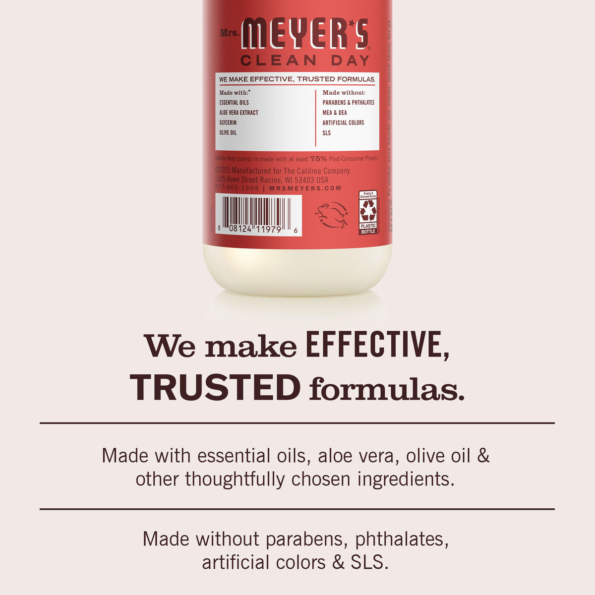 MRS. MEYER'S CLEAN DAY Liquid Hand Soap, Tomato Vine, 12.5 fl oz, 3 Pack