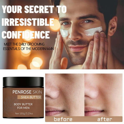 Body Butter, Penrose Skin Body Butter for Men, Scents Body Cream with Shea Butter, Cocoa Butter & Coconut Oil, Hydration That Hits & Long-Lasting Scent & Non-greasy (1 PCS)