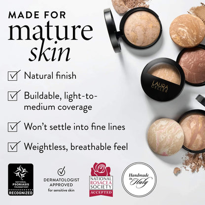 LAURA GELLER Baked Balance-n-Brighten Foundation with Kabuki Brush, Light