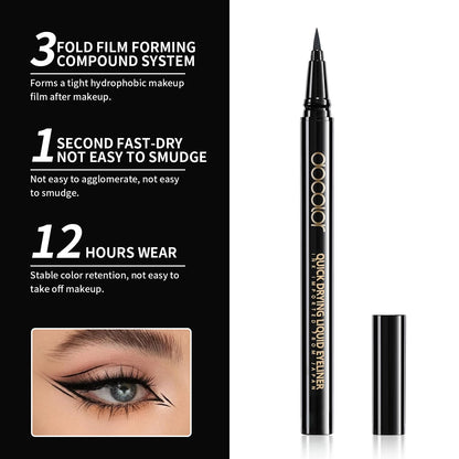 docolor Liquid Eyeliner, Black Eyeliner Pen, Waterproof Eye liner - 1 Pack