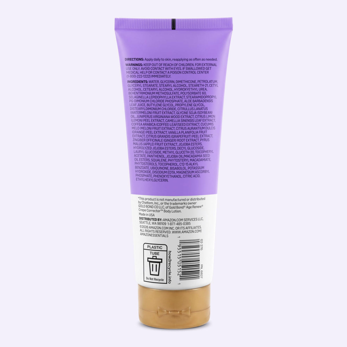 Amazon Essentials Crepe Smoothing Body Lotion for Normal to Dry Skin with Moisturizers and Antioxidants, 8 Oz 1 Pack