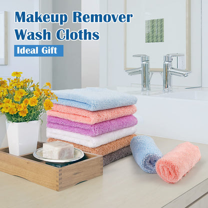 Orighty Makeup Remover Cloths, 24 Pack Microfiber Face Towels, 7 x 7 Inch