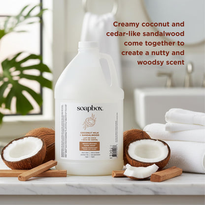 Soapbox Coconut Milk & Sandalwood Liquid Hand Soap Refill - 1 Gallon
