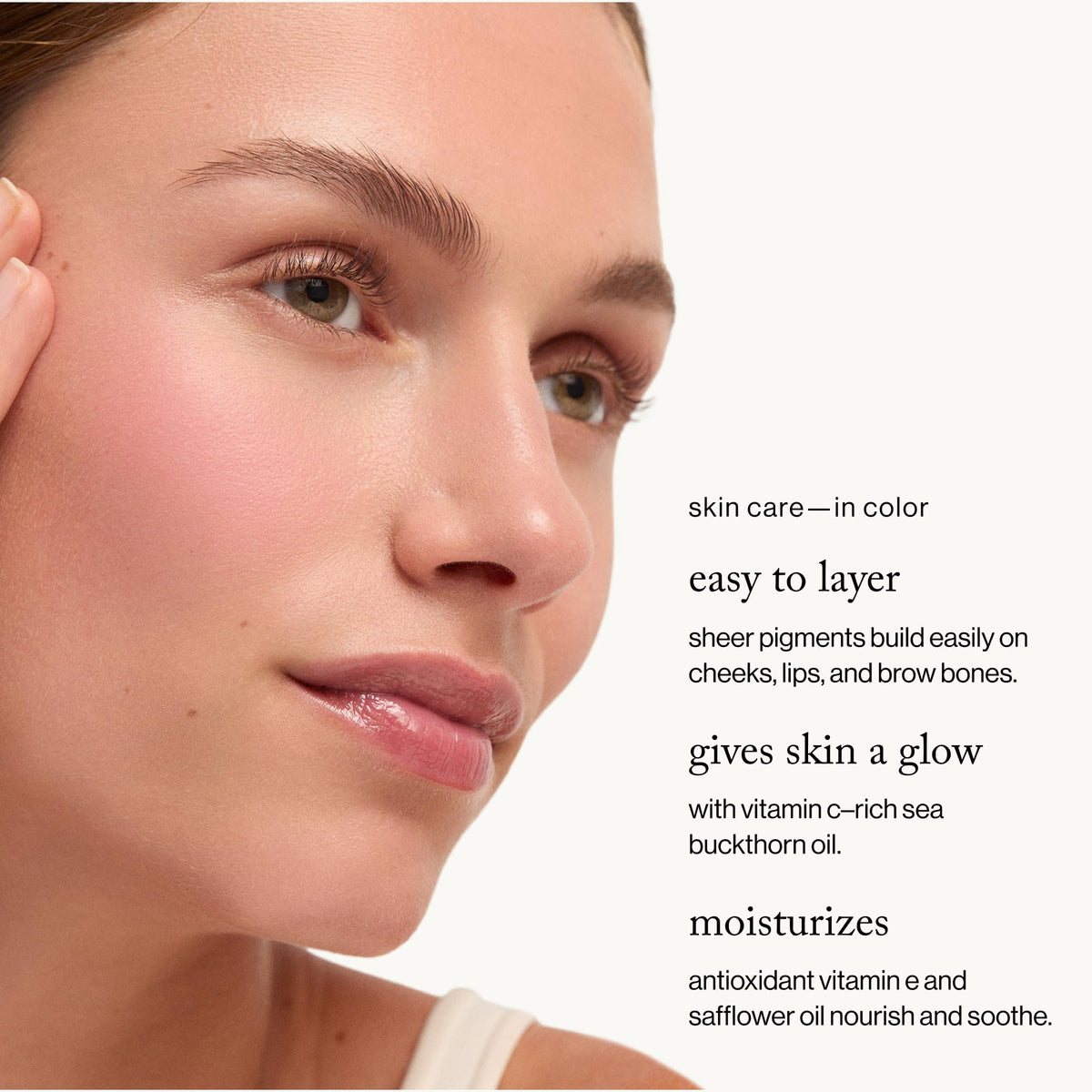 goop Beauty Cream Blush | Sheer Pop of Color for Lips & Cheeks | Vitamin C, Vitamin E & Safflower Oil | Natural Makeup for Glowing Skin | 0.5 oz | Venus - Translucent Fushsia