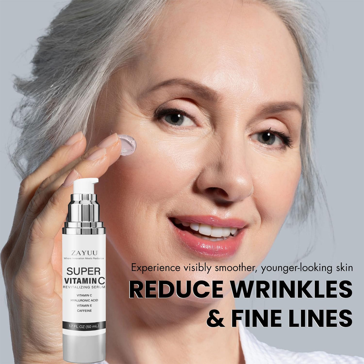 Super Vitamin C Face Serum for Mature Skin: Anti-Aging, Dark Spots 1.7oz