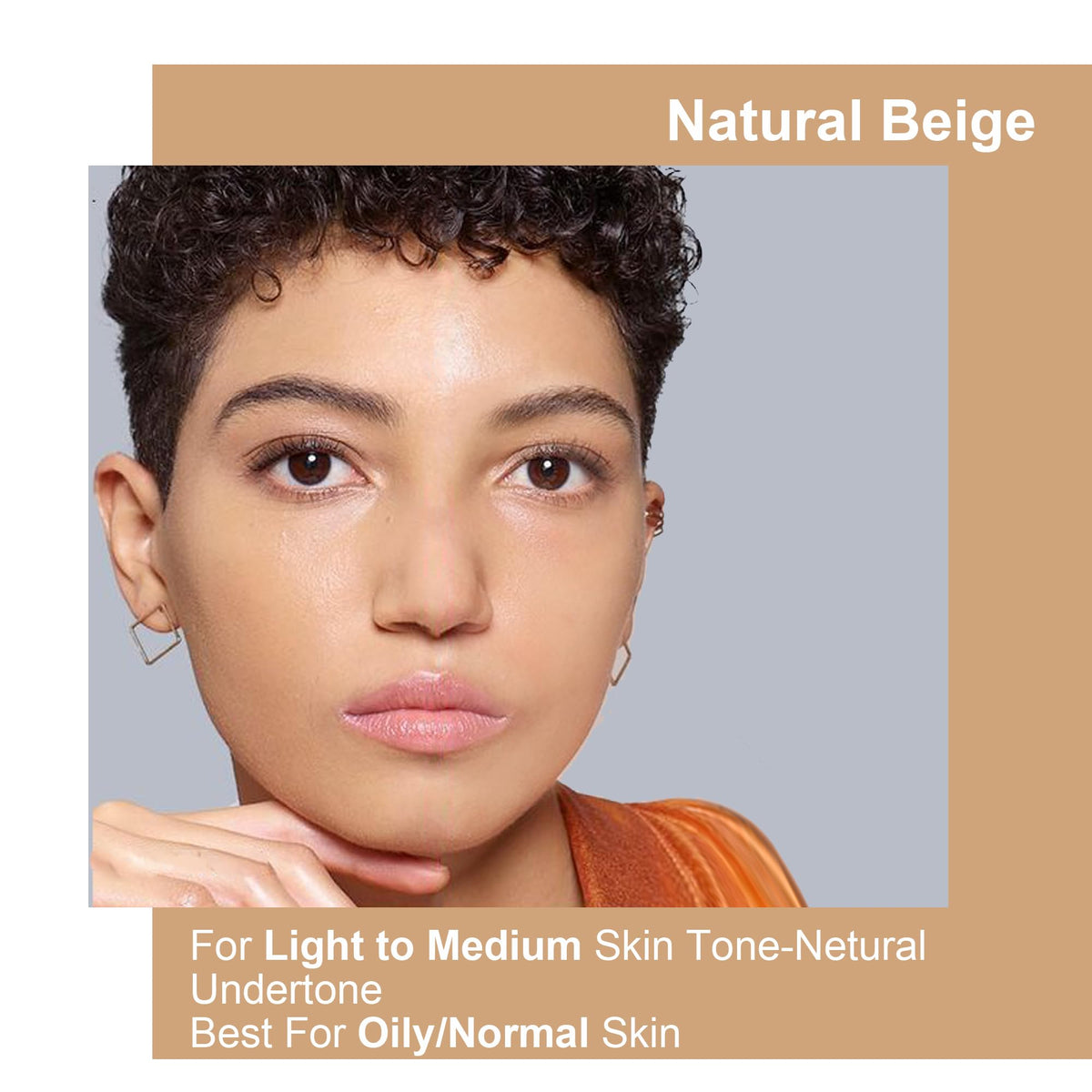 FV Matte Waterproof Foundation-Longwear Transfer-Proof, with Medium to Full Coverage, Oil-control & Lightweight, Liquid Foundation Makeup for Normal/Oily Skin, 30g, Natural Beige