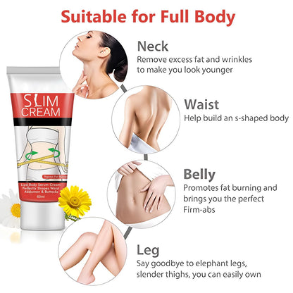 2 Pack Hot Cream, Slimming Fat Burning Cream for Belly, Waist, & Buttocks. That Burns Moisturizing Firming - Goodbye Cellulite Women/Men Weight Loss, 60.0 milliliters